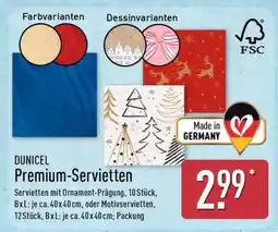 Aldi Nord DUNICEL Premium-Servietten Angebot