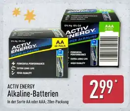 Aldi Nord ACTIV ENERGY Alkaline-Batterien Angebot
