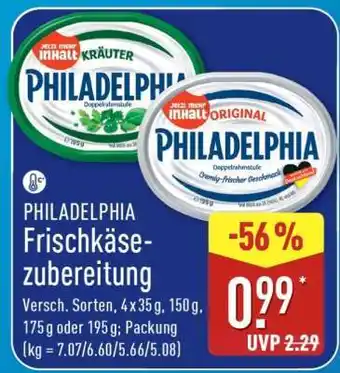 Aldi Nord PHILADELPHIA Frischkäsezubereitung Angebot