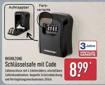 Aldi Nord WORKZONE Schlüsselsafe mit Code Angebot