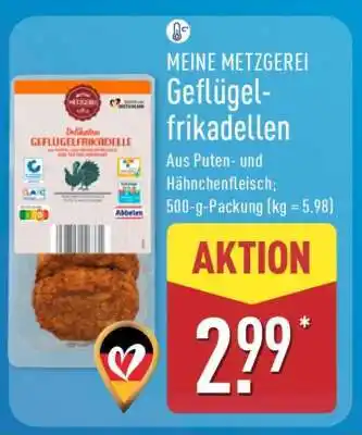 Aldi Nord MEINE METZGEREI Geflügelfrikadellen Angebot