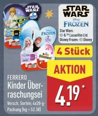 Aldi Nord FERRERO Kinder Überraschungsei Angebot