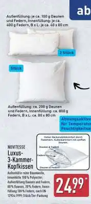 Aldi Nord Luxus 3-Kammer-Kopfkissen Angebot