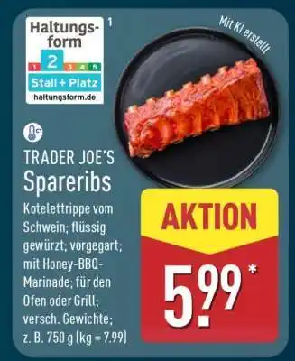 Aldi Nord TRADER JOE'S Spareribs Angebot