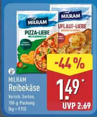 Aldi Nord MILRAM Reibekäse Angebot