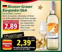 Norma Rivaner Grauer Burgunder QbA Angebot