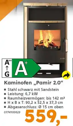 Globus Baumarkt Kaminofen „,Pamir 2.0" Angebot