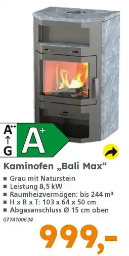 Globus Baumarkt Kaminofen „,Bali Max" Angebot