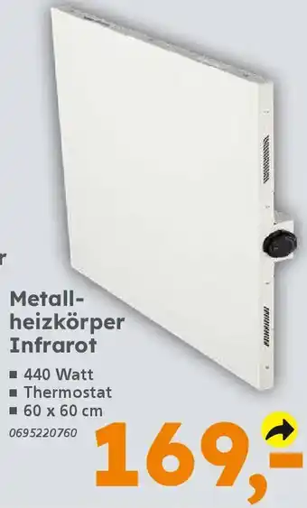 Globus Baumarkt Metallheizkörper Infrarot Angebot