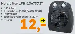 Globus Baumarkt Heizlüfter „,FH-106737.2" Angebot