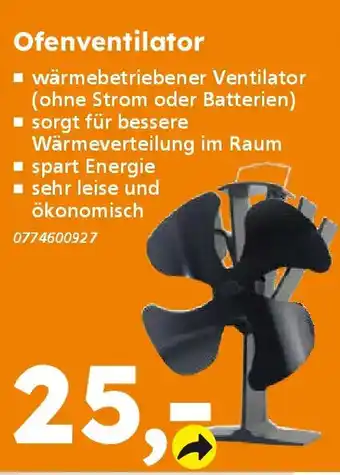 Globus Baumarkt Ofenventilator Angebot
