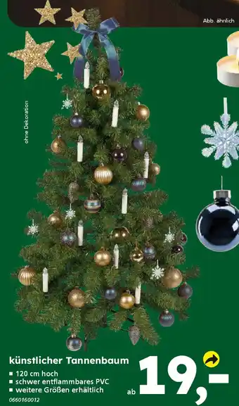 Globus Baumarkt künstlicher Tannenbaum Angebot