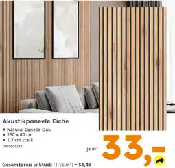 Globus Baumarkt Akustikpaneele Eiche Angebot