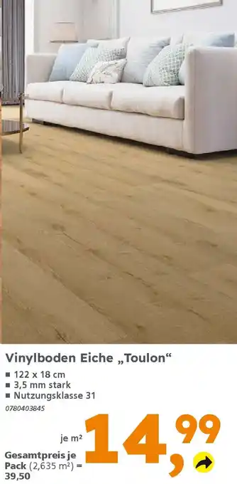 Globus Baumarkt Vinylboden Eiche,,Toulon❝ Angebot