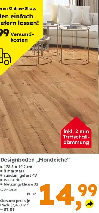 Globus Baumarkt Designboden „Mondeiche" Angebot