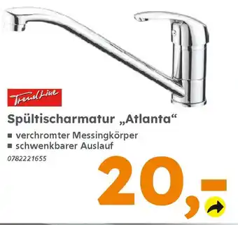 Globus Baumarkt TrendLine Spültischarmatur „Atlanta" Angebot