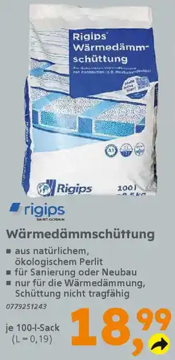 Globus Baumarkt Rigips Wärmedämmschüttung Angebot