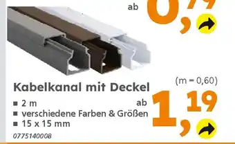 Globus Baumarkt Kabelkanal mit Deckel Angebot