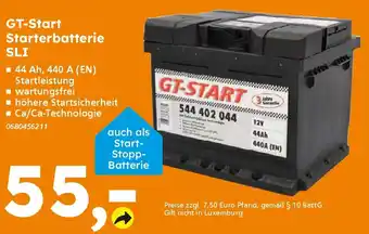Globus Baumarkt GT-Start Starterbatterie SLI Angebot