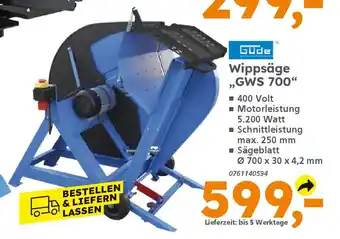 Globus Baumarkt Gude Wippsäge ,GWS 700" Angebot