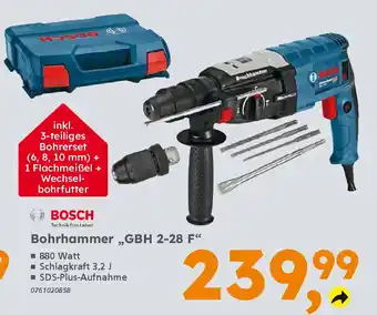 Globus Baumarkt BOSCH Bohrhammer „GBH 2-28 F" Angebot