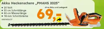 Globus Baumarkt PRIMASTER Akku Heckenschere „PMAHS 2025" Angebot