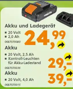 Globus Baumarkt PRIMASTER Akku und Ladegerät Angebot