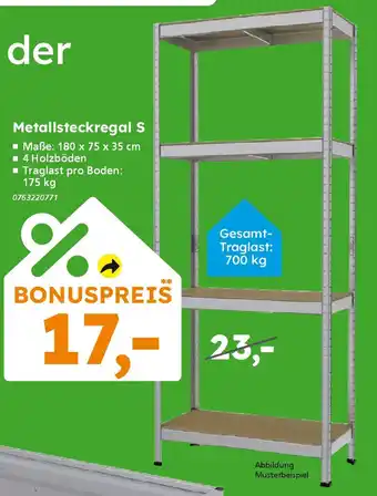 Globus Baumarkt Metallsteckregal S Angebot