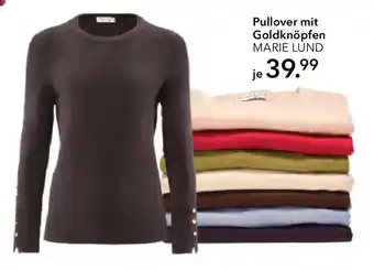 Peek & Cloppenburg Hamburg MARIE LUND Pullover mit Goldknöpfen Angebot