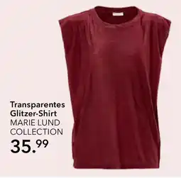 Peek & Cloppenburg Hamburg MARIE LUND COLLECTION Transparentes Glitzer-Shirt Angebot