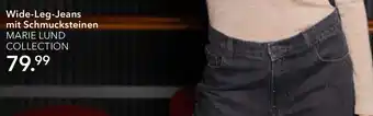 Peek & Cloppenburg Hamburg MARIE LUND COLLECTION Wide-Leg-Jeans mit Schmucksteinen Angebot
