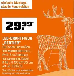 OBI Led-drahtfigur ,,rentier" Angebot