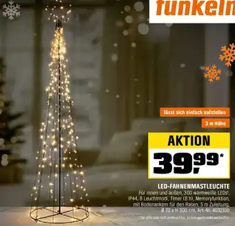 OBI Led-fahnenmastleuchte Angebot