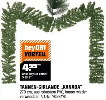 OBI Tannen-girlande „kanada" Angebot