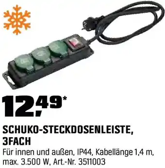 OBI Schuko-steckdosenleiste, 3fach Angebot