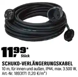 OBI Schuko-verlängerungskabel Angebot