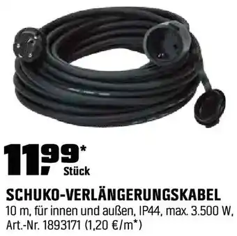 OBI Schuko-verlängerungskabel Angebot