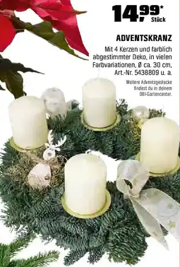 OBI Adventskranz Angebot