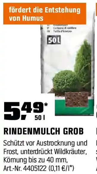 OBI Rindenmulch grob Angebot