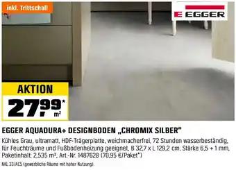 OBI Egger aquadura+ designboden ,,chromix silber" Angebot