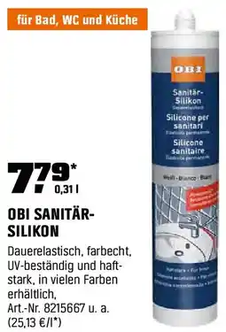 OBI Obi sanitär silikon Angebot