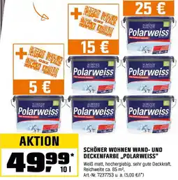 OBI Schöner wohnen wand- und deckenfarbe ,,polarweiss" Angebot