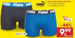 Netto Marken-Discount Puma Herren-Retroshorts 2er-Pack Angebot