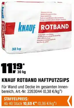 OBI Knauf rotband haftputzgips Angebot
