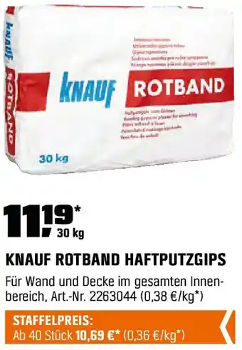 OBI Knauf rotband haftputzgips Angebot