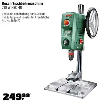 OBI Bosch Tischbohrmaschine 710 W PBD 40 Angebot