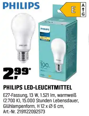 OBI Philips led-leuchtmittel Angebot