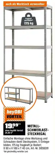 OBI Metall schwerlaststeckregal Angebot