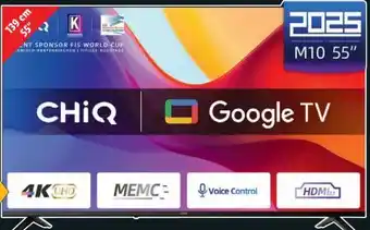Lidl Chiq 4K-UHD-Smart-TV U55M10V Angebot