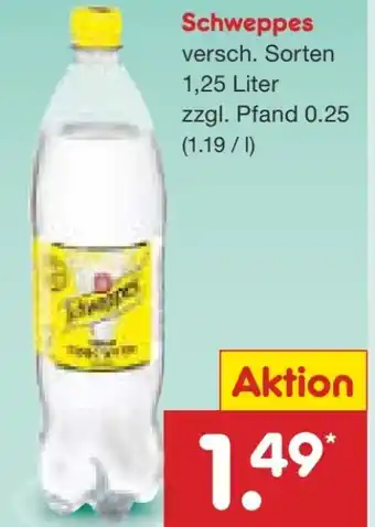 Netto Marken-Discount Schweppes Limonade Angebot